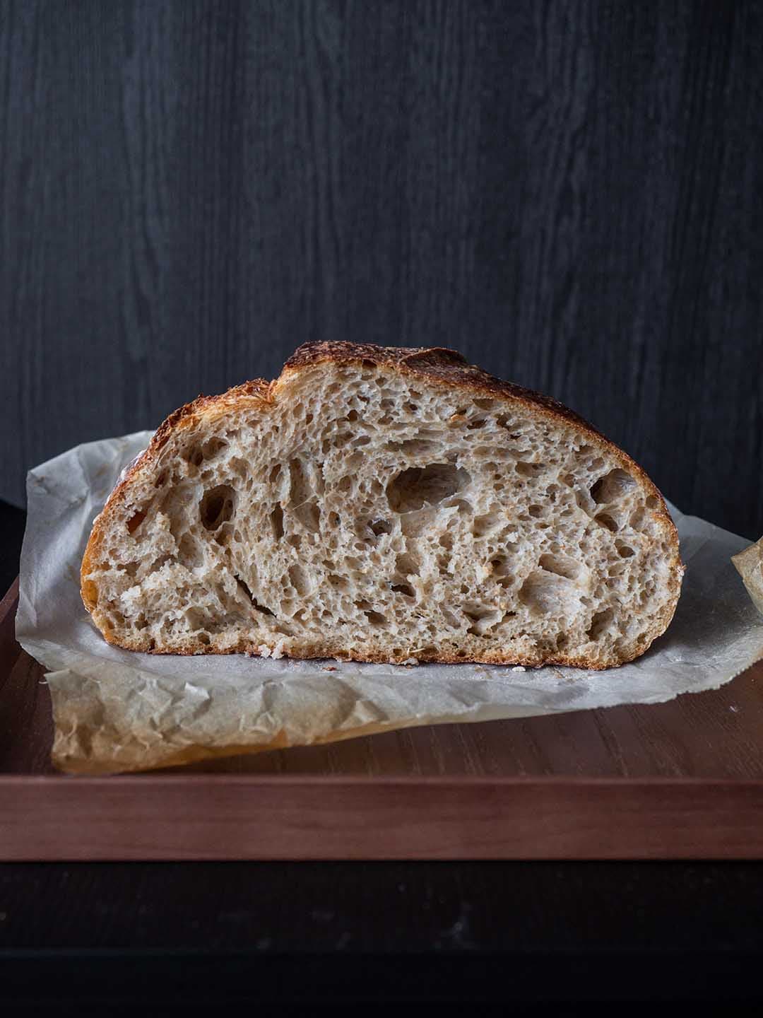 Bread set aside for packing at the food bank